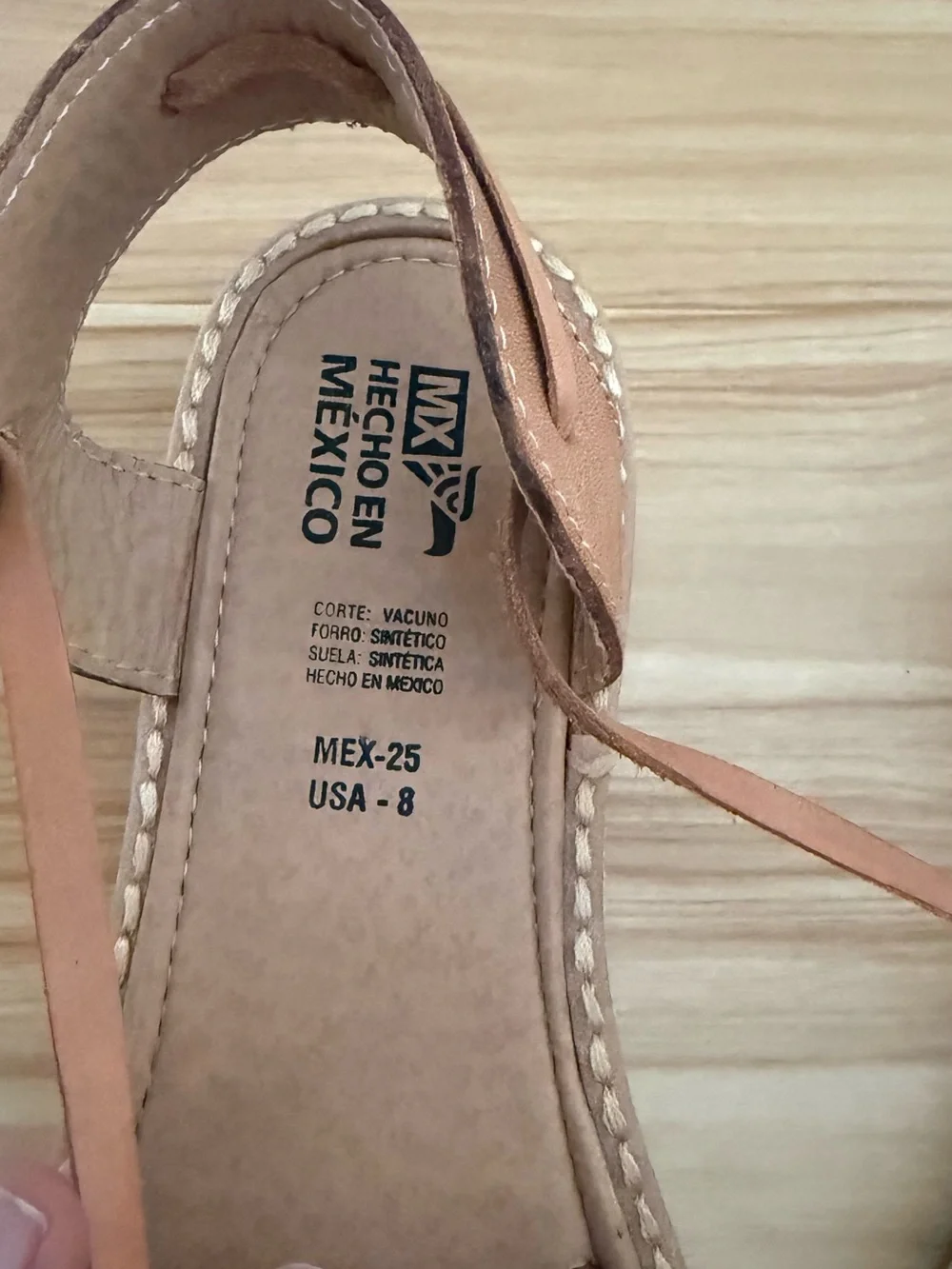Brown Leather Floral Embossed Women’s Sandals - Picture 4 of 6